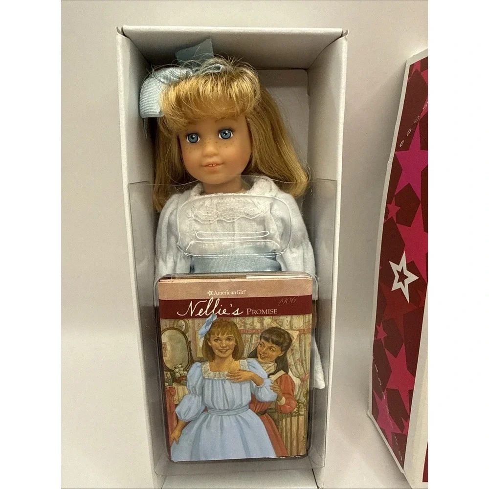 American Girl Nellie 6 inch Mini Doll w/ Outfit, Box & Nellie's Promise Book